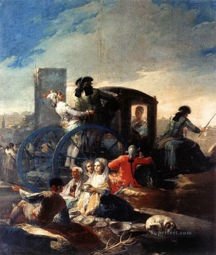 Francisco goya Painting - El vendedor de vajillas Romántico moderno Francisco Goya